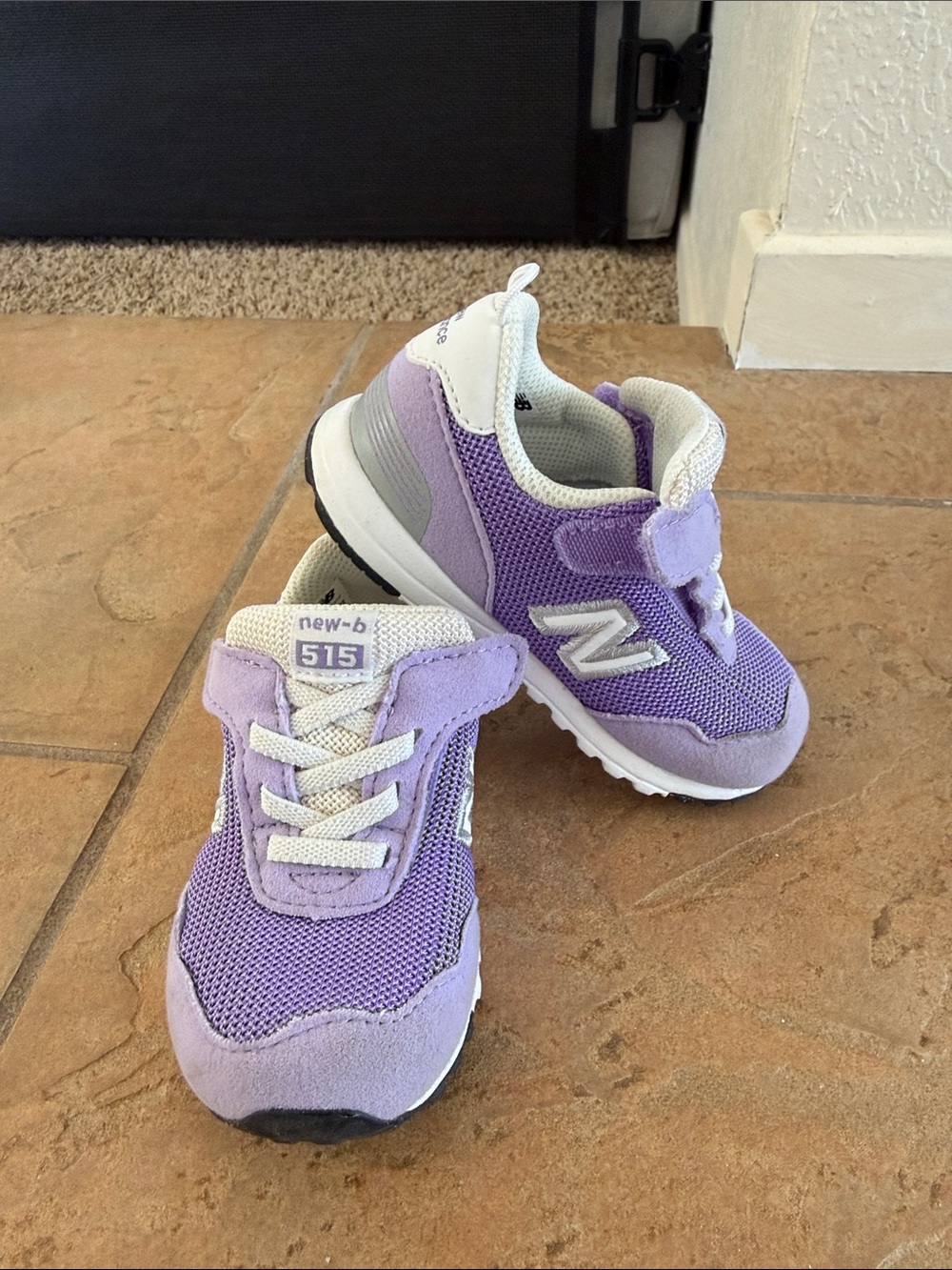 New Balance Toddlers Lavender 515 Casual Sneaker